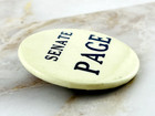 Vintage Senate Page Campaign Button Pin By St  Louis Button Company