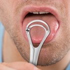2pcs Stainless Steel Tongue Scrapers Double-layer Tongue Cleaners With Boxes