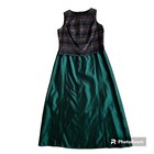Vintage Scott Mcclintock Formal Dress Size 14-16 Tapestry Top Taffeta Skirt 2 Pc