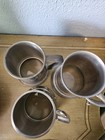 Set Of 3  Vintage English Pewter Tankards 