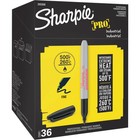 Sharpie Industrial Permanent Markers  Fine Tip  Black  Pack Of 36