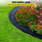 6  X 300  Woven Ground Cover Landscape Fabric 3 2-ounce Weed Barrier