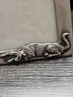 Super Cute Vintage Pewter Dog Frame 3 5x5 5  Ap