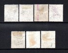  1111      Sierra Leone Qv 1876  wmk Cc  P14  Set Sg16-22 Used