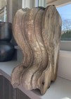 Antique Carved Distressed Architectural Corbel Fragment Old Funky Chipping Paint