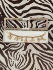 Vtg 1960   s Disneyland Gold Tone 7 Charm Transportation Theme Bracelet Orig  Box 
