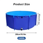 634 Gal Large Canvas Fish Pond  Above Ground Pond  Above Ground Ponds For Fish