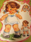 Cuddles Paper Dolls   Vintage  Uncut  1940s 