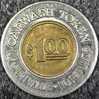 Car Wash  1 00 No Cash Value Carwash Token 27mm  c989 
