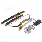 Children s Toys Ninja Weapons Playset W  Plastic Props Samurai Swords   Bow