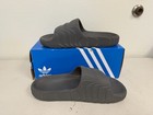 Adidas Men s Adilette Slip On Comfort Slide Sandals Black Size 13  131947636