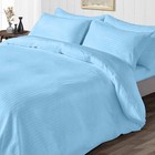 1000 Or 1200 Tc 100  Cotton All Bedding Item Sky Blue Stripe All Sizes