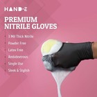 Black Nitrile Disposable Gloves Latex Free Cooking  Mechanic Gloves