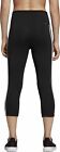 Adidas Design 2 Move 3 Stripe Womens 3 4 Training Tights Black Capri Pant Xsmall