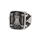 Vintage Masonic Symbol Palace Men s Ring Stainless Steel Freemason Skull Ring