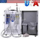 Portable Dental Delivery Unit Air Compressor Suction System Unit 4 Holes  chair