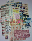 Usable 100 Assorted Mixed Multiples   Singles Of 10   Us Postage Stamps Fv  10 00