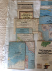 Lot Of 20 National Geographic Vintage Maps 1948-1971 Europe  Vietnam  Canada  Us