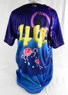 Hickory Crawdads  44 Game Used Signed Blue Jersey Spongebob 52 280