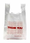 New 100 Ct Plastic Shopping Bags T-shirt Style Grocery  White V-small Size Bags 