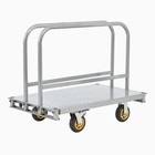 2200lb 2-in-1 Steel Panel Truck  Platform Cart With 4 Handrails