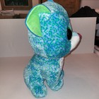Ty Beanie Boos Leona Jumbo Blue Spotted Leopard Cat 16  Large Plush Big Eyes