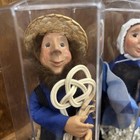 Byers Choice Kindle Creations Bendable Ornament Tubes   Amish Man And Woman  
