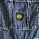 John Deere Logo Kids Long Bib Overalls Size 12 Pockets