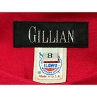 Vintage Gillian Dress 1980 s Fushia Pink Ilgwu Made In Usa Size 8  055 