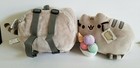 Pair Of Gund Pusheen Small Plush Backpack   Ice Cream Sundae Kitty Cat Plush Nwt