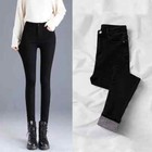 High Waist Jeans Women Velvet Thick Warm Pencil Outerwear Autumn Winter