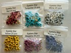 150 Pieces Star Eyelets Embellishments Eyelet Daisy Red Purple White Yellow