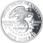 1991 S Uso 50th Anniversary Proof Commemorative 90  Silver Dollar Us Coin