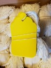 1000 Blank Yellow Strung Merchandise Price Tags Retail String Coupon Label Large