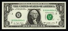 1977  1 Misaligned Cutting Error On Reverse Beautiful Unc Federal Reserve Note 
