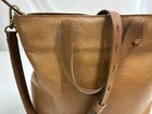 Madewell The Zip Top Transport Tote Bag Small Crossbody Brown English Leather