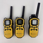 Lot Of 3 Motorola Talkabout Ms350r 2-way Radio Yellow Flashlight Tested Works