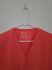 Figs Women   s Orange Scrub Set V-neck Top   Jogger Pants  Size S  Knit