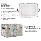 Bolaz Large Storage Basket Horse And Flower Foldable Storage Box Organizer Bi   