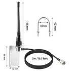 Vhf Marine Upgrade Antenna With 16 5 Feet Low Loss Coaxial Cable For 156-163mhz