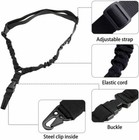 Tactical One Single Point Sling Strap Bungee Rifle Gun Sling With Qd Buckle