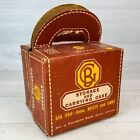 Goldberg 8mm 200ft Brown Metal 5  Film Reel   Canister 6pc W Storage Carry Case