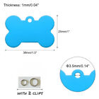 Pet Tags bone Aluminum Charm  Custom Personalized Engraved Dog Cat Id Name Tag