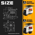 4-pcs Leveling Machine Casters With Nylon Wheel And Rubber Foot retractable W   