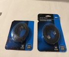 Ce Tech 12 Ft Black Flat Telephone Line Cord Phone data Rj-11 To Rj-11