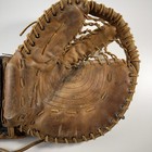 Vintage Ccm Hockey Leather Goalie Glove Trapper Left Hand Sure Grip Pocket Worn