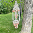 Vintage Pukka  Shell Chandelier Plant Hanger 48  Long
