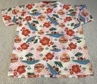Arby   s Tropical Beach Shirt Xl Sandwich Island Summer Theme Hibiscus