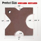20 Ton Steel Shop Press Bed Plates H-frame Arbor 4 Notch 1 x5 x5  Anti-rust New