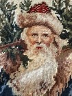 Santa Needlepoint Pillow Cover Victorian 13   